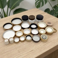 Couvercles à vis en bambou multi-tailles, bouchons d'étanchéité en bois personnalisés, contenants avec doublures intérieures sur mesure