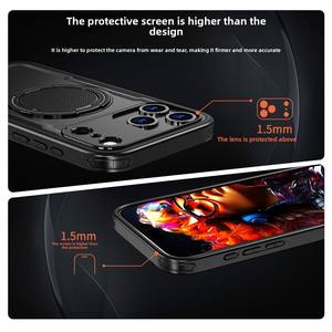 Étui de luxe anti-chute pour <span class=keywords><strong>iPhone</strong></span> 17 Pro avec poignée de téléphone et amortissement rotatif Film d'objectif de support magnétique pour Amazon Exclusive - Product Image 4