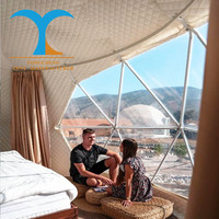 Tente gonflable Cody tente de glamping de dôme de yourte de toile imperméable extérieure pour des stations