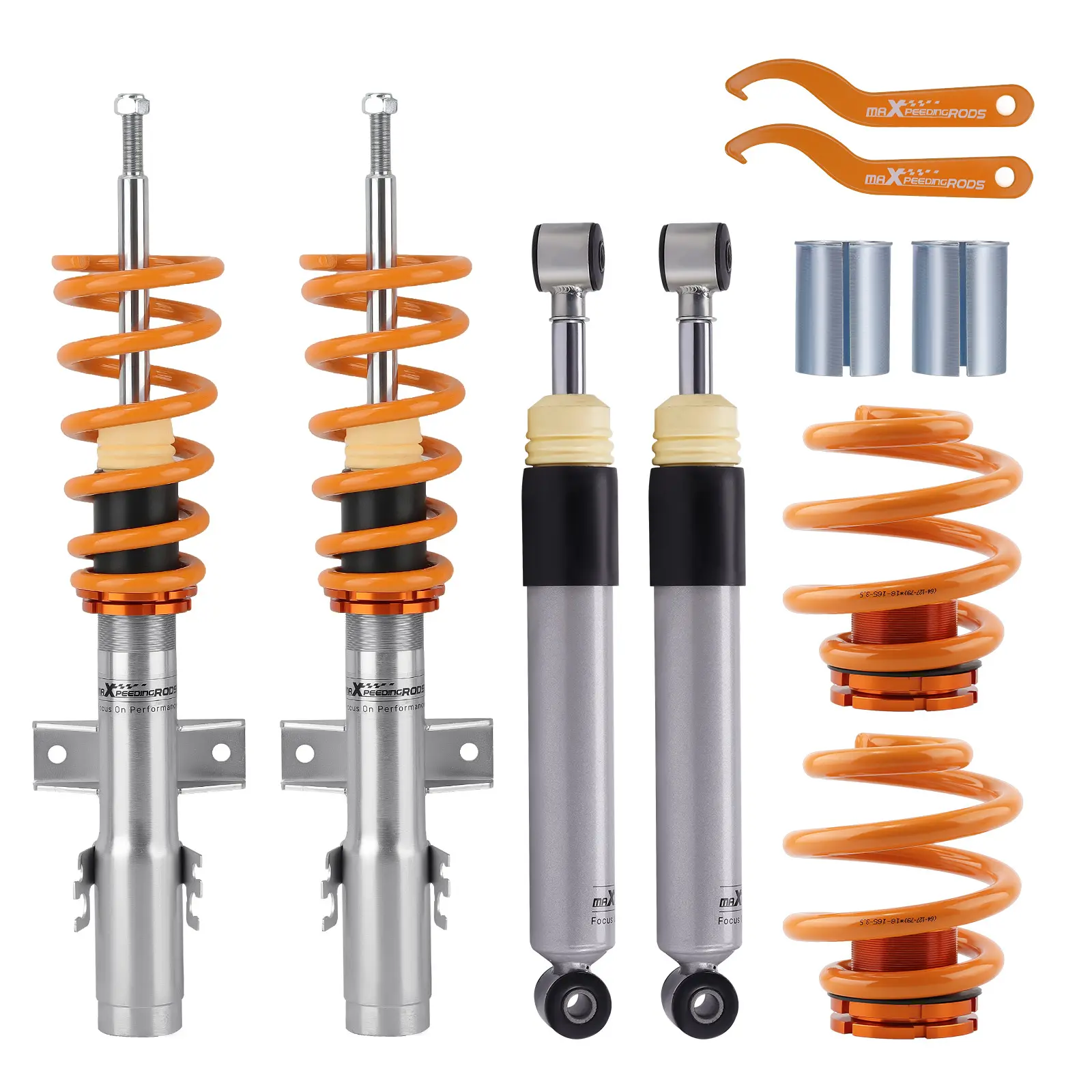 Maxpeedingrods Coilover suspensi guncangan untuk VW Transporter T5 T6 2.0 3.2V6 1.9TDi 2.0TDi 2.0BiTDi 2.5TDi