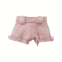 Vêtements pour poupées Ob11, pantalon en jean YMY Molly, échelle 1/12, petit volant, bords effilochés, sac en maille tendance pour poupées