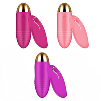 Produits pour adultes en gros, télécommande étanche rechargeable par USB pour vibrateur avec 10 fréquences et 40 dB de bruit pour femmes