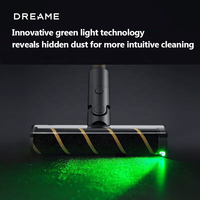 Aspirateur balai sans fil Dreame V12S Aqua avec écran LED vert, filtre HEPA, nettoyage humide 4-en-1 pour la maison et la voiture