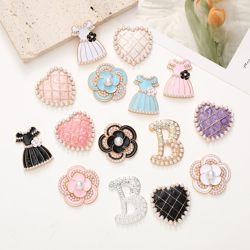 Luxury Bling Clog Charms Rhinestone Metal Designer Fashion Designer Diamond Shoe Decoration Wholesale Decor Wholesale Metal