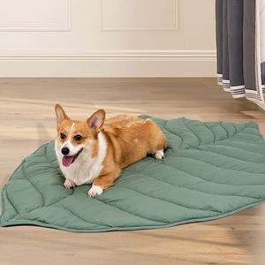 Cama de Lujo para Perros con Diseño de Hoja Nórdica de Dibujos Animados, Tapete de Escalada para Mascotas, Nido Fresco Universal de Gran Tamaño para Cuatro Estaciones, Personalizable - Product Image 2