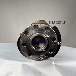 Vilebrequin forgé OE 11218512217 Qualité d'usine d'origine pour <span class=keywords><strong>moteur</strong></span> diesel BM W N57D30 3.0L (version à 4 volants) - Product Image 6