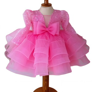 strapless open back dress Girls Sequin & Feather Party Dress – YellowBrickRoad main image 0