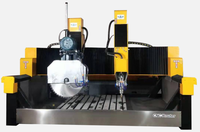 Máquina CNC Router JK Stone de 5.5kW 380V con Motor Servo PLC, Software Artcam para Grabado y Corte de Piedra, Mármol, Granito y Azulejos