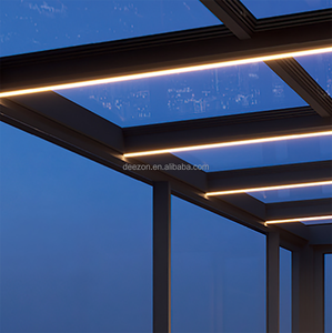 Casa de cristal de lujo para exteriores, ventanas solares, marco de aluminio para jardín, invernadero de cultivo interior, Sala solar prefabricada de aluminio - Product Image 5