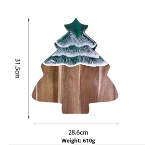<span class=keywords><strong>Tabla</strong></span> <span class=keywords><strong>de</strong></span> quesos <span class=keywords><strong>de</strong></span> madera <span class=keywords><strong>de</strong></span> acacia para bloque <span class=keywords><strong>de</strong></span> corte <span class=keywords><strong>de</strong></span> resina <span class=keywords><strong>Amazon</strong></span> Wave para bistec occidental, fruta, árbol <span class=keywords><strong>de</strong></span> Navidad, bloque <span class=keywords><strong>de</strong></span> corte <span class=keywords><strong>de</strong></span> madera temático - Product Image 4