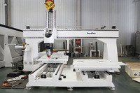 Machine de routeur CNC industrielle robuste à 5 axes Double Table 5 axes fraiseuses CNC pour moule à bois EPS