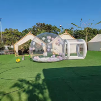 Ballons de fête pour enfants Maison amusante Igloo en cristal gonflable géant clair Tente à bulles Ballons à bulles gonflables transparents