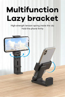 Support de téléphone portable pour avion, support de voyage portable, support de bureau, support pliable réglable et rotatif pour selfie, support de siège de train