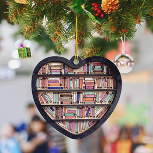 Decor <b>Book</b> Shelf Ornament for <b>Tree</b> Home Family Gatherings Christmas Bookcase Pendant - Product Image 3