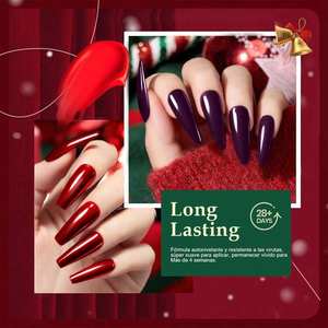 Esmalte de uñas en gel, set de 12 colores, gel UV no tóxico para decoración de uñas - Product Image 5