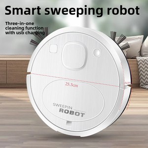 Robot de nettoyage intelligent avec moteur à brosse à chargement USB, <span class=keywords><strong>aspirateur</strong></span> automatique avec aspiration de 10001499 Pa et autonomie de 30 à 60 minutes - Product Image 1