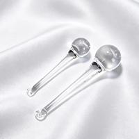 Lustre artisanal en verre soufflé Belight, prismes ovales en verre transparent, gouttes de pluie, taille personnalisable, origine Zhejiang