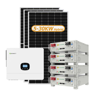 Sistema de energía solar híbrido <span class=keywords><strong>Growatt</strong></span> de <span class=keywords><strong>12</strong></span> <span class=keywords><strong>KW</strong></span> monofásico 220V 230V 8KW 10KW 12KW sistema de energía solar doméstico con kit de juego solar <span class=keywords><strong>Growatt</strong></span> - Product Image 1