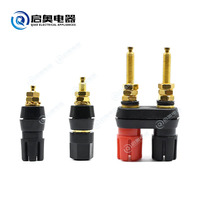 Métal Banana Jack Thread Amplificateur de puissance Haut-parleur Connecteur Banana Plug Jack Socket Binding Post Terminal