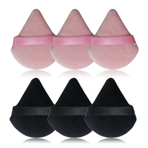 Herramienta de Maquillaje OEM de Terciopelo en Forma de Triángulo para Contornear Debajo de los Ojos y las Esquinas, Borla de Terciopelo para Polvo - Product Image 1