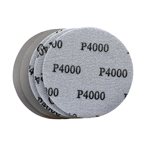 Vendite calde della fabbrica <span class=keywords><strong>3</strong></span> pollici gancio e <span class=keywords><strong>Loop</strong></span> carta vetrata carburo di silicio graniglia 180 disco levigante carta vetrata - Product Image 1