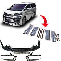 Pour mise à niveau de la Toyota Vellfire avec lèvre avant Willfa Mona Lisa et panneaux de porte, pare-chocs de voiture, état neuf