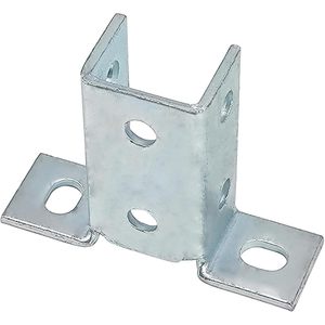 MISA 8 Hole Wing Shape 90 Degree Fitting Connector <b>Bracket</b> for 1 5/8 in U Channel Alloy Steel 6 Pack - Product Image 4