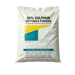 Azufre 80% WP, Fungicida y <span class=keywords><strong>Acaricida</strong></span> Inorgánico de Contacto, Azufre Granular, Precio del Azufre Granular - Product Image 1