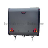 Roulottes de voyage personnalisées pour 2 personnes, mini-camping-car avec toilettes