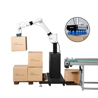 Máquina paletizadora robótica industrial, robot paletizador automático para cajas, bolsas y cartones con brazo robótico de alta velocidad