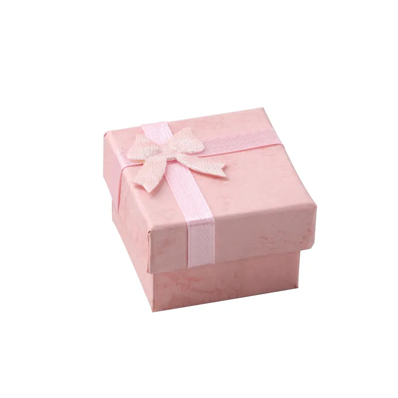 Wholesale fashion attractive design small gift box packaging with ribbon closure birthday gift box