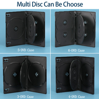 SUNSHING Premium Standard 14mm CD DVD boîtier support de stockage simple Double DVDR disque vide PP CD Blu-ray disques Media Box