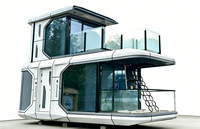 Maison Capsule Spatiale Préfabriquée de Luxe, Structure en Acier Intelligente, Écologique et Étanche pour Villa Privée, Vente en Gros Direct Usine