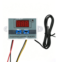 Contrôleur de température numérique XH-W3001 AC110-220V 1500W, thermostat micro-ordinateur avec interrupteur à bascule et câble de 1 m