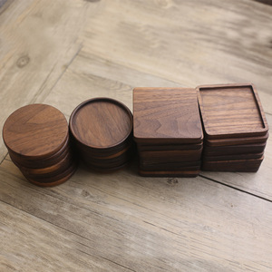 Posavasos de madera de bambú para bebidas, logotipo personalizado premium, bajo pedido, cuadrado, redondo, madera de haya, acacia, <span class=keywords><strong>valnut</strong></span> - Product Image 2