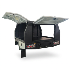 Overland Einzel-/Doppelkabinen-Ute-Ladefläche aus Aluminiumlegierung, wasserdichte Heckbox für Ford Ranger/Isuzu Dmax/Land Cruiser - Product Image 1