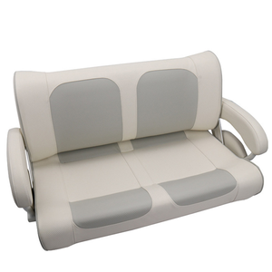 Siège de <span class=keywords><strong>bateau</strong></span> en PU et aluminium, sièges souples, siège double type banc, personnalisable, résistant à l'eau, anti-UV, pliable, pour marine et camping-car - Product Image 1