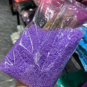 Perles de verre en vrac de 450g, couleur macaron à l'<span class=keywords><strong>intérieur</strong></span>, perles de verre transparentes avec cœur teinté pour la fabrication de bijoux DIY - Product Image 2