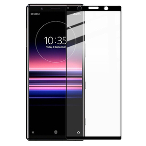Protection d'écran en verre trempé 2.5D 9H avec impression soyeuse et couverture intégrale de colle pour <span class=keywords><strong>Sony</strong></span> Xperia 5 - Vente Flash - Product Image 1