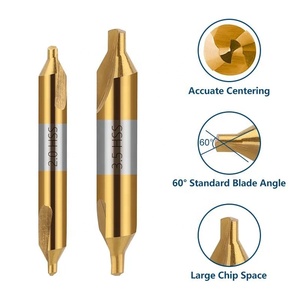 中心钻头60度组合角钻头1.0 1.5 2.0 2.5 3.0 3.15 3.5 4.0 5.0 6.0毫米金属钻头 - Product Image 2