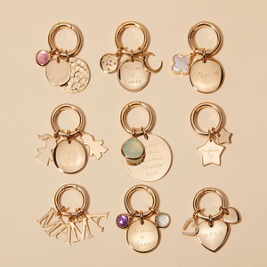 Joyería Personalizada <span class=keywords><strong>de</strong></span> Acero Inoxidable, Anillo <span class=keywords><strong>de</strong></span> Resorte DIY, Dijes Coleccionables, Colgante con Nombre, Fecha, Corazón, Estrella, Regalo <span class=keywords><strong>de</strong></span> Navidad para Mujer - Product Image 3