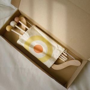 Jouet en bois pour enfants, arc en bois, <span class=keywords><strong>jeu</strong></span> interactif parent-enfant en plein air, jouet de camping, cadeau pour garçons et filles - Product Image 3