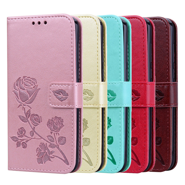 PU Leather Wallet Case Roses Shockproof Card Slot for iPhone 12/13/14/15 Pro/ A91/M21/A50S/S20/A2/A3/A22 5G