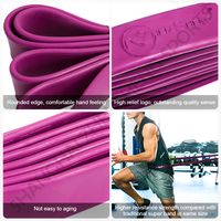 Zhensheng vente en gros élastiques élastiques personnalisés Fitness entraînement exercice Gym boucle en caoutchouc bandes de résistance aux hanches
