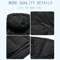 Veste matelassée personnalisée pour homme, veste matelassée chaude, veste décontractée, manteau d'hiver