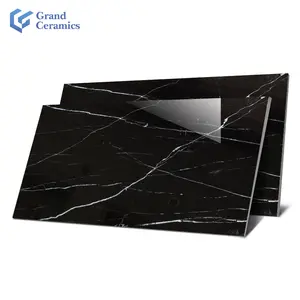 Wholesale Living Sitting Room Cheapest Floor Black Ceramic Glazed 3d Wall Porcelain Borders Square Tile