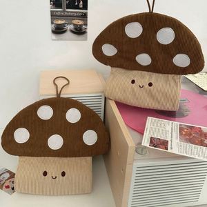 Wall-mounted <b>Paper</b> Towel Holder Fabric Cute Mushroom <b>Tissue</b> Bag Hanging <b>Tissue</b> Organizer for Home Kitchen - Product Image 4