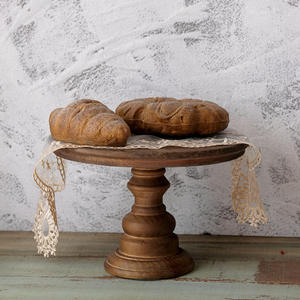 Soporte de pastel alto Retro americano, mesa de postre de madera, accesorios de boda, manualidades para decoración de pasteles japoneses, adornos - Product Image 2