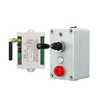 Télécommande de grue industrielle 420-450 MHz, commande joystick 4 axes, équipement de levage, fréquence FSK à saut de fréquence, anti-plastique, garantie 1 an
