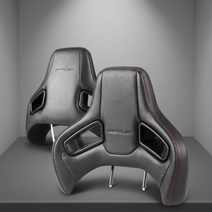 Appuie-tête de voiture sport en cuir PU Orifix de qualité supérieure, installation facile, style course, design personnalisé, sièges modifiés classe 1 SSCUS - Product Image 1